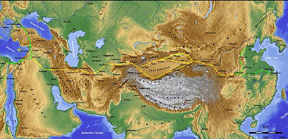 Shifting of Route of the Silk Road (GS Paper 1, Geography)