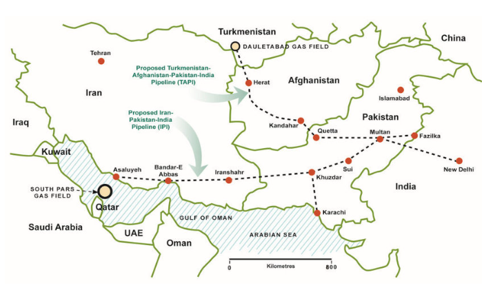 Turkmenistan-Afghanistan-Pakistan-India Pipeline (GS Paper 2, IR)