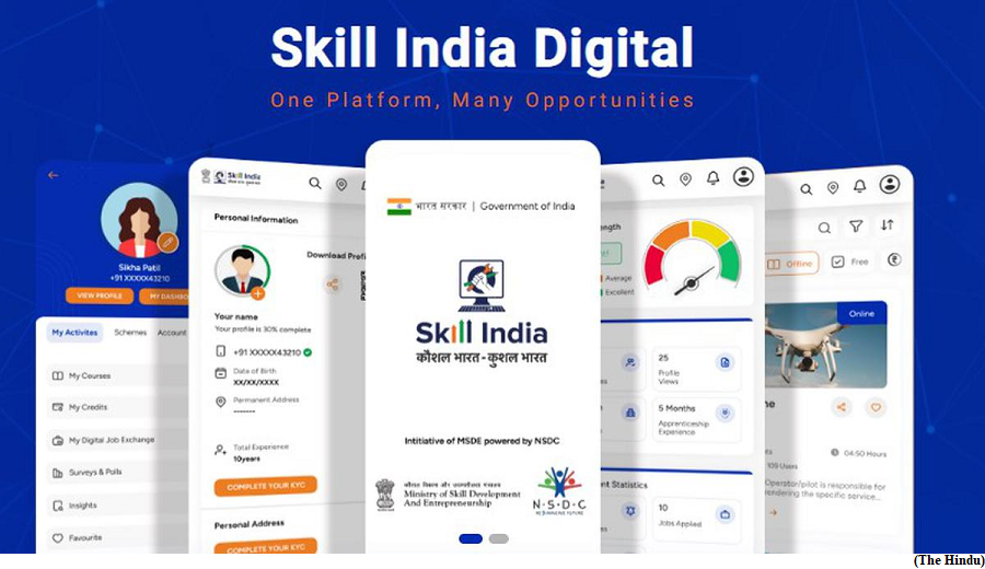 Skill India Digital launched (GS Paper 3, Economy)